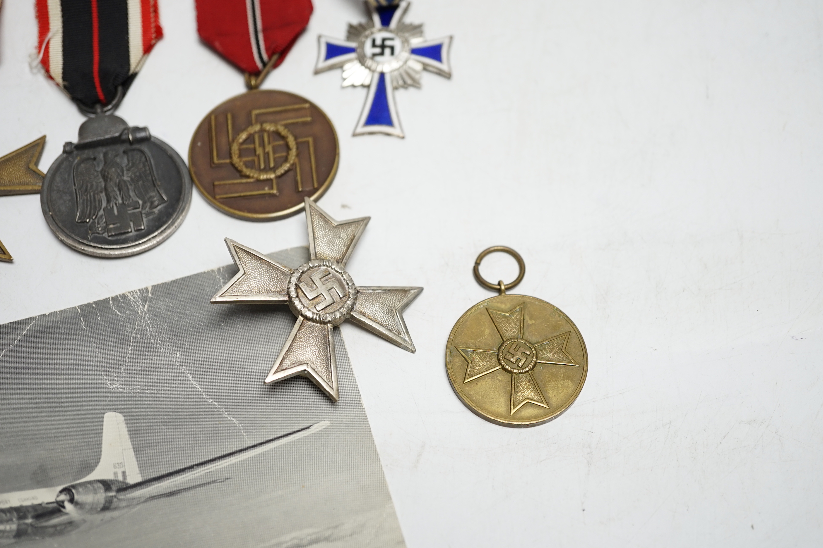 A group of German WWII medals